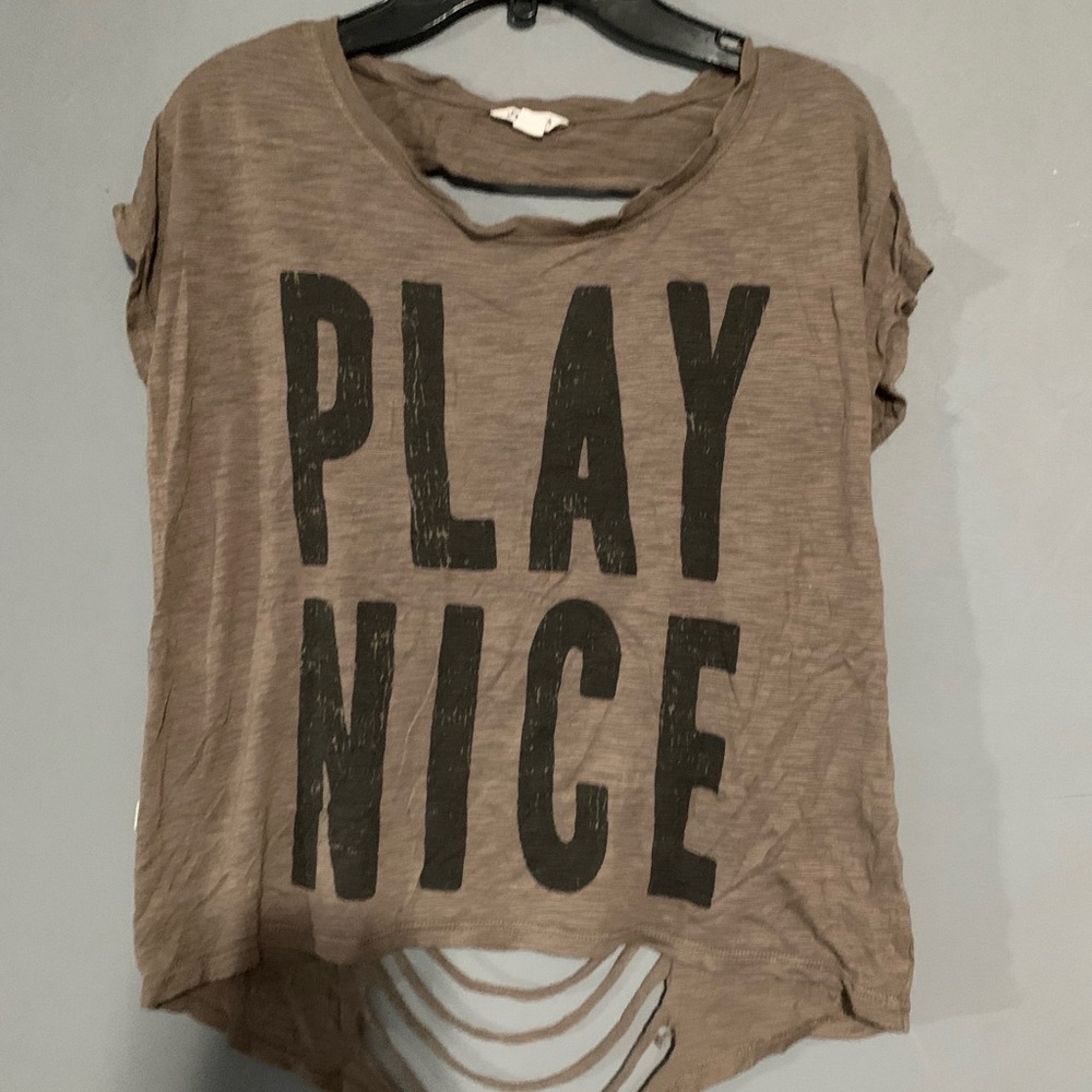 Map to Mars shirt play nice. Xs